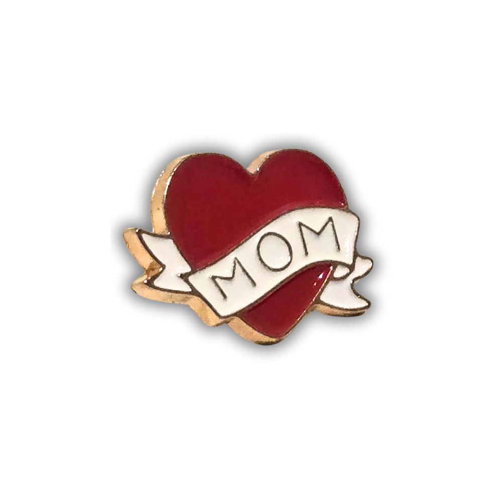 Mom Heart Tattoo | Collectible Pin - Velora Luxury Fashion