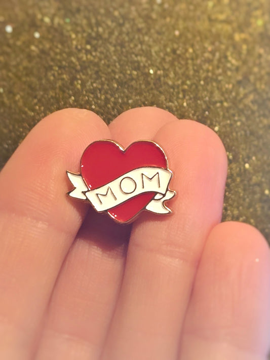 Mom Heart Tattoo | Collectible Pin - Velora Luxury Fashion