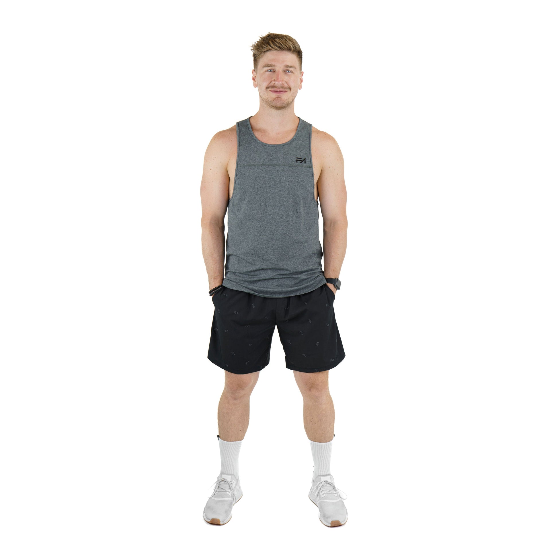 FA Momentum Tank Heather Char - Velora