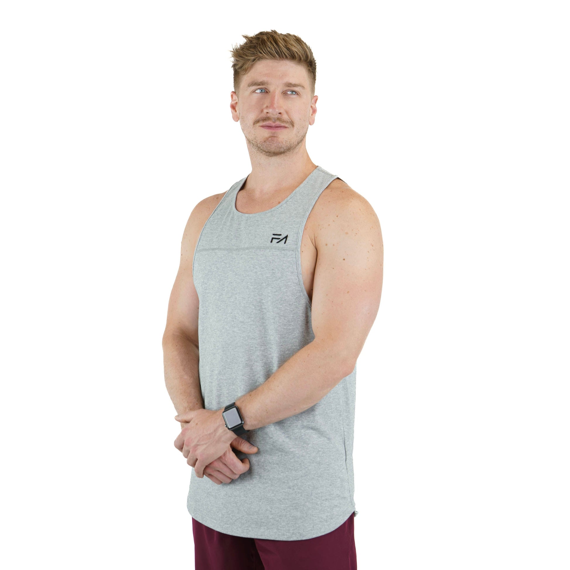 FA Momentum Tank Heather Grey - Velora