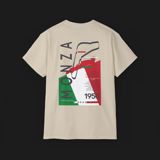 Monza Grand Prix Temple of Speed Graphic T-Shirt - Velora