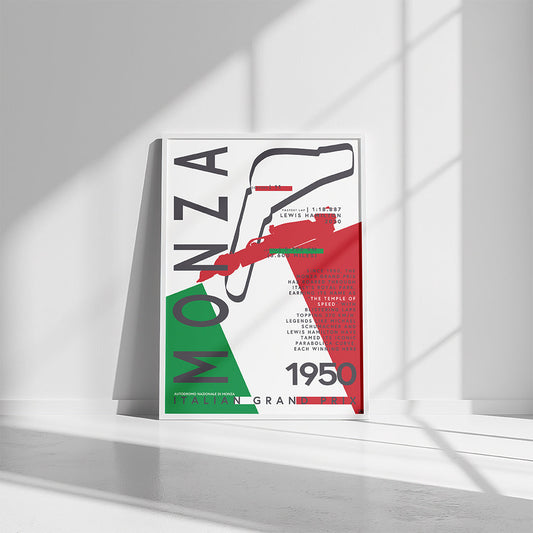 Monza F1 Grand Prix Temple of Speed Poster - Velora