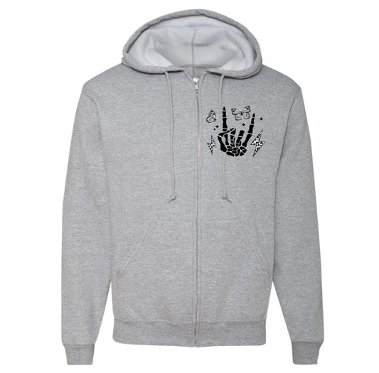 Motherhood PRE-SALE 💀 Full Zip Hoodie - Velora Luxury Fashion