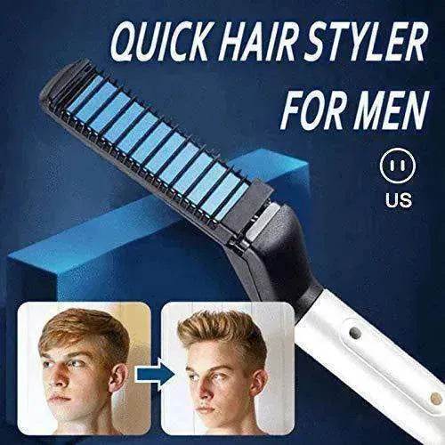 Multifunctional ABS Comb Head and Beard Hair Straightener - Velora