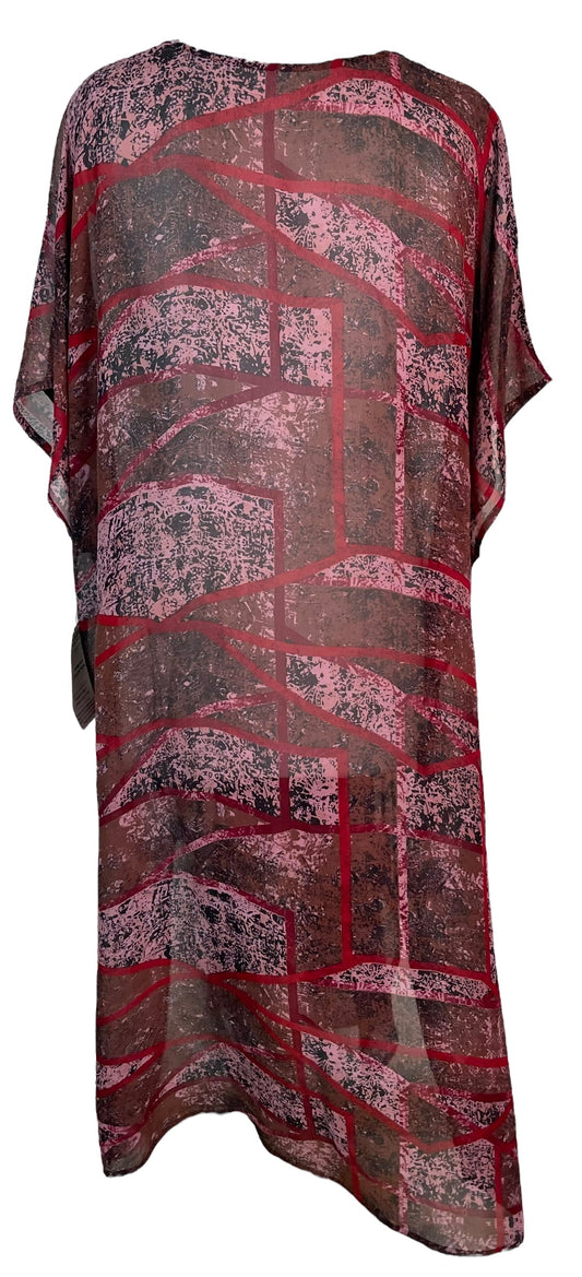 PRG6357 Sheer Avatar Pure Silk Maxi Kaftan - Velora