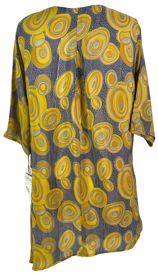 PRC6556 Avatar Pure Silk Self Pocket Tunic Dress - Velora