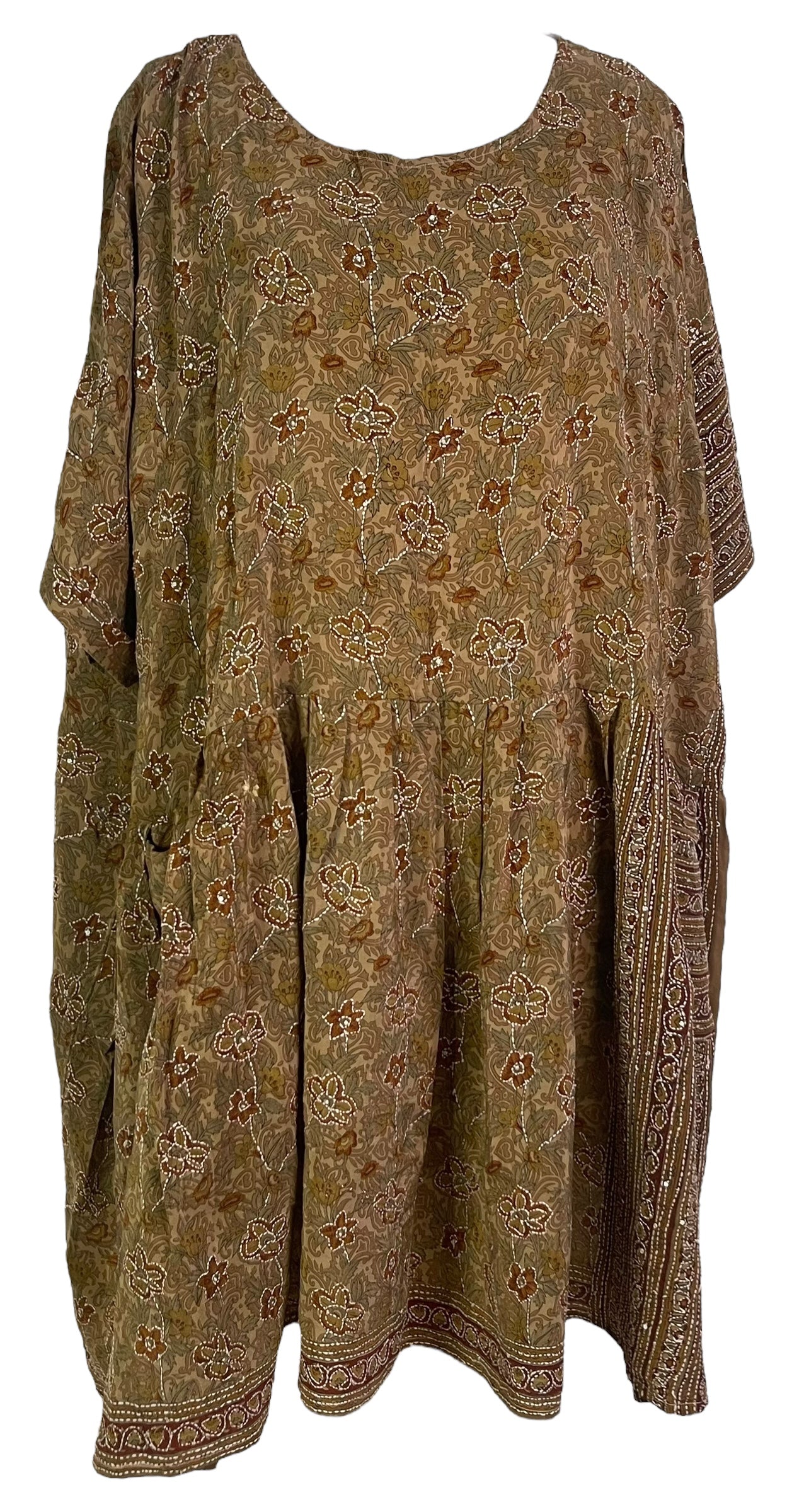 PRC3781 Avatar Pure Silk Boxy Babydoll Dress - Velora