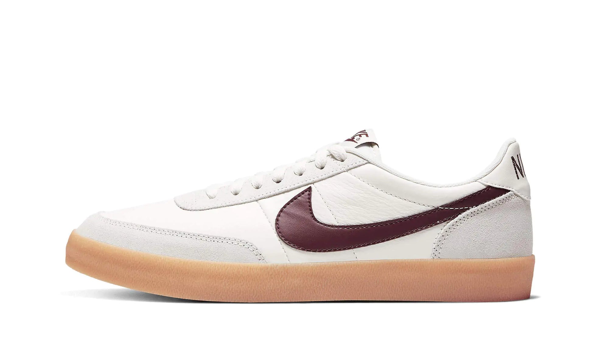 NIKE KILLSHOT 2 Leather Mens 432997-112 (SAIL/Night Maroon-Gum Yellow) Size 6 - Velora Luxury Fashion