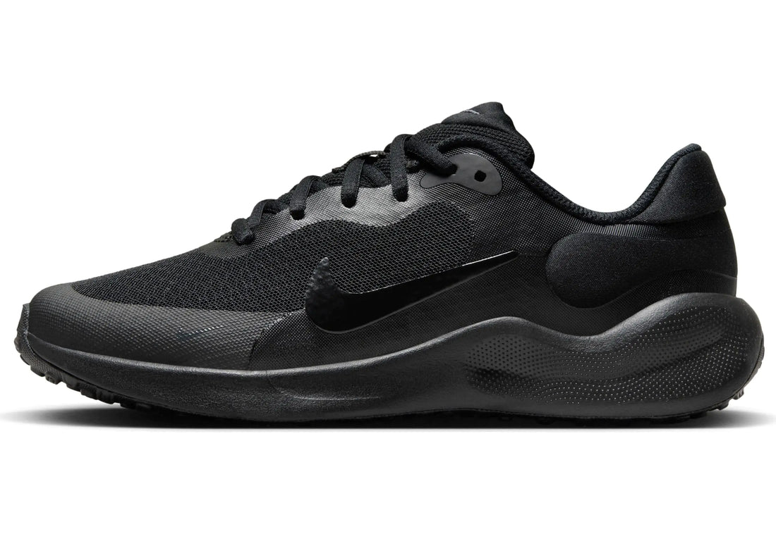 NIKE Revolution 7 Boys FB7689-001 (Black/Anthracite) Size 1.5 - Velora Luxury Fashion