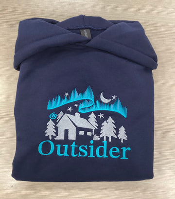 Navy Outsider Camping Hoodie - Velora Luxury Fashion