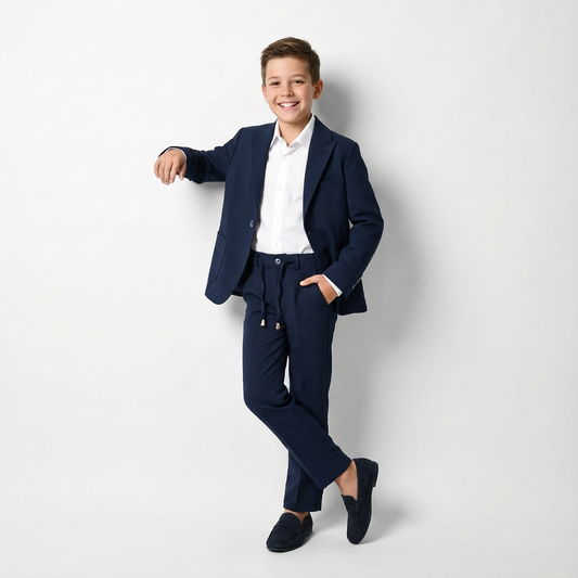 Navy Seal Boys Suit - Velora Luxury Fashion