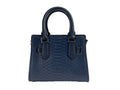 Navy Snake Leather Mini Satchel by Michael Kors - Velora Luxury Fashion