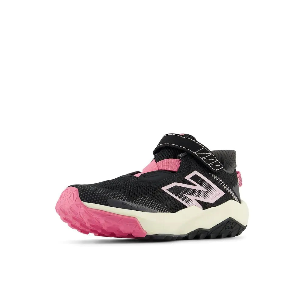 New Balance Dynasoft Nitrel V6 Running Shoe Black/Real Pink 11 Wide US Unisex Little_Kid - Velora Luxury Fashion