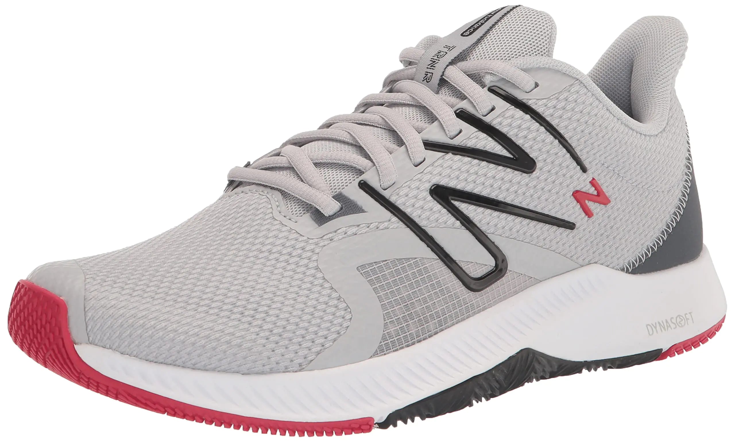 New Balance Mens DynaSoft Trnr V2 Cross Trainer Light Aluminum/Black/Team Red 8.5 X-Wide - Velora Luxury Fashion