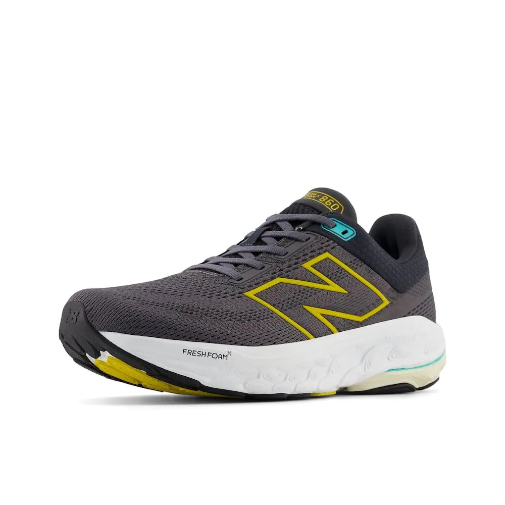 New Balance Mens Fresh Foam X 860 V14 Running Shoe Magnet/Ginger Lemon/Cyber Jade 7 X-Wide - Velora Luxury Fashion