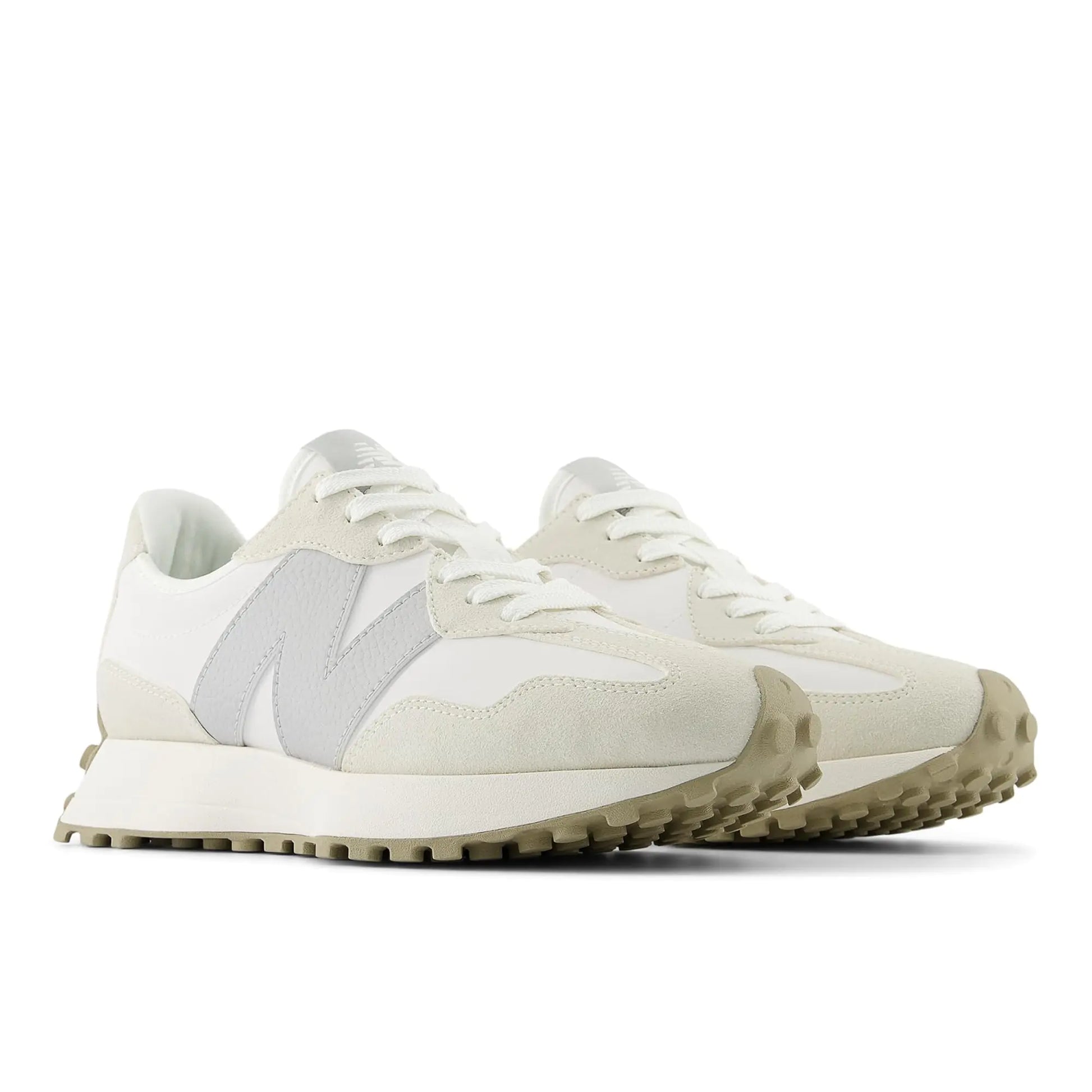 New Balance Womens 327 Sneaker Sea Salt/Sandstone 6.5 - Velora Luxury Fashion