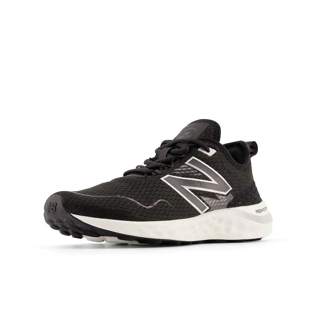 New Balance Womens Fresh Foam SPT V4 Running Shoe Black/White 8.5 Wide - Velora Luxury Fashion