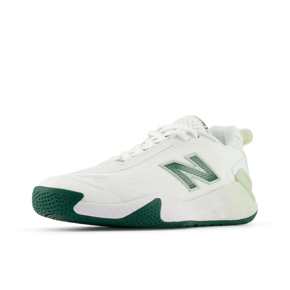 New Balance Womens Fresh Foam X Ct-Rally Tennis Shoe White/Marsh Green 9 - Velora Luxury Fashion