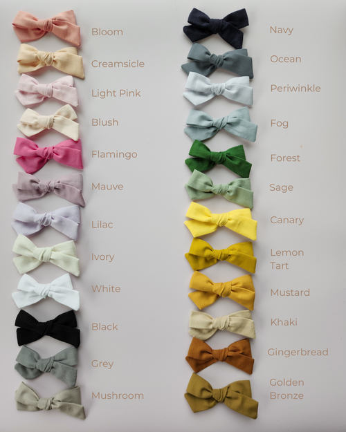 *New Colours* Handtied Bow | 24 Colours Available - Velora Luxury Fashion
