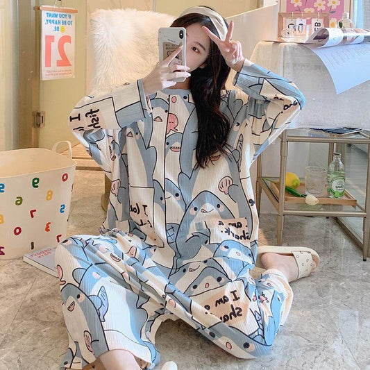 New Long-sleeved One-piece Pajamas For Women EX-STOCK Canada