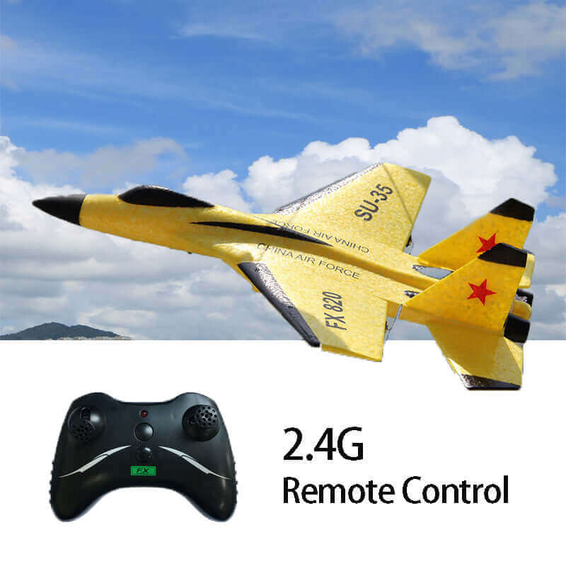 New SU-35 RC Remote Control Airplane 2.4G Remote Control Fighter Hobby Plane Glider Airplane EPP Foam Toys RC Plane Kids Gift - Velora Luxury Fashion