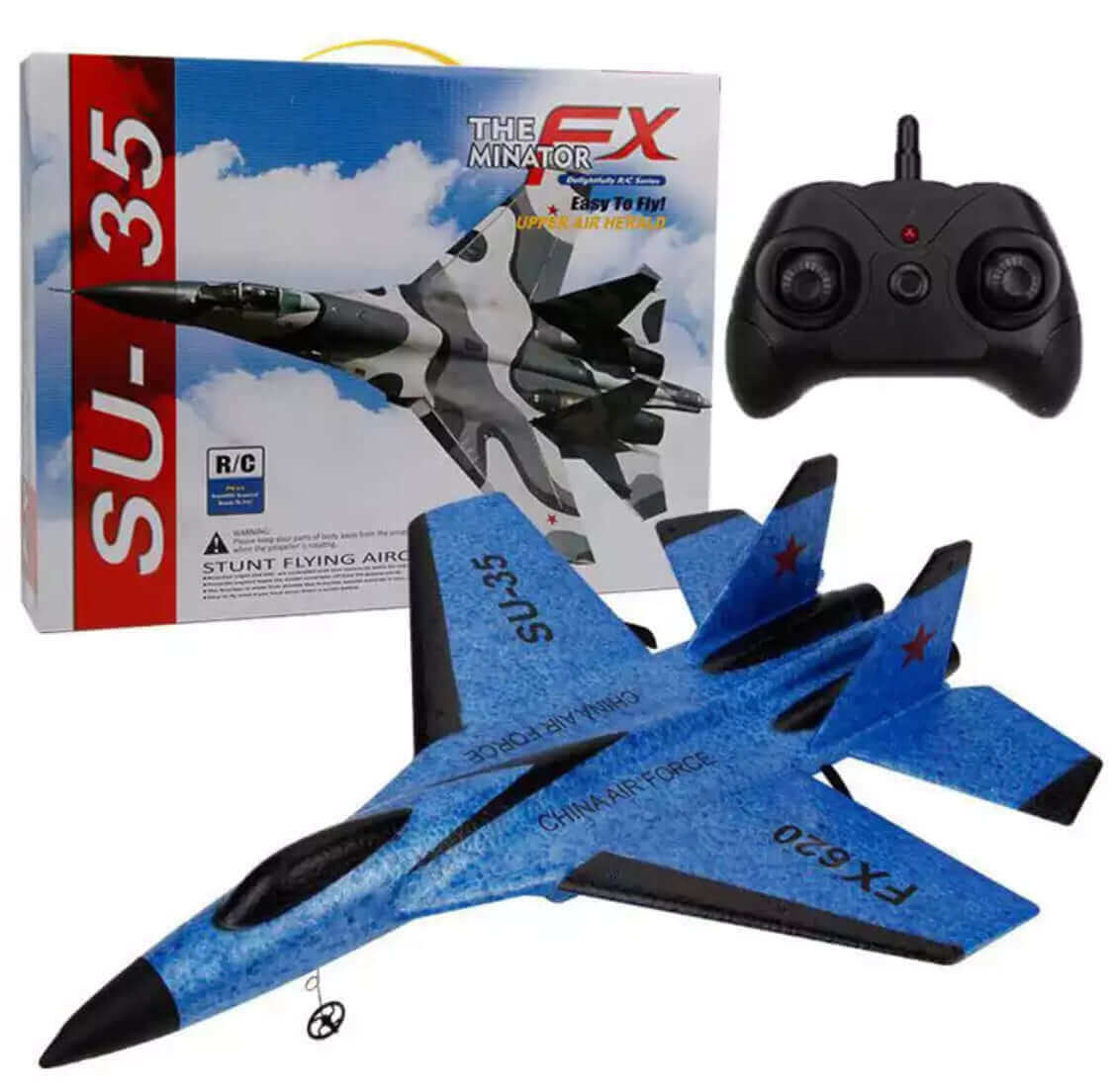New SU-35 RC Remote Control Airplane 2.4G Remote Control Fighter Hobby Plane Glider Airplane EPP Foam Toys RC Plane Kids Gift - Velora Luxury Fashion