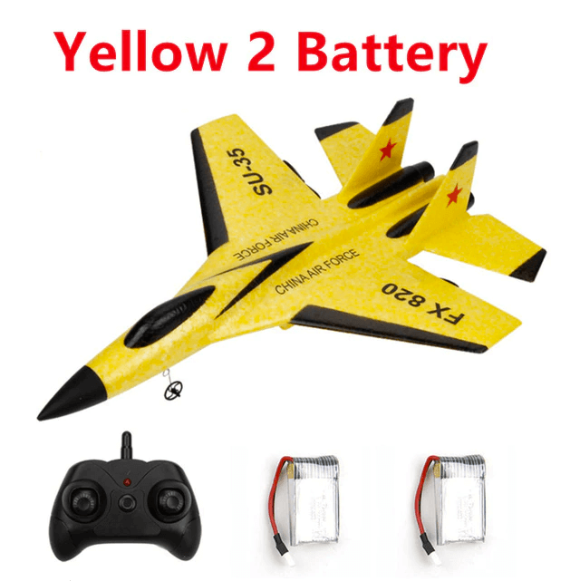 New SU-35 RC Remote Control Airplane 2.4G Remote Control Fighter Hobby Plane Glider Airplane EPP Foam Toys RC Plane Kids Gift - Velora Luxury Fashion