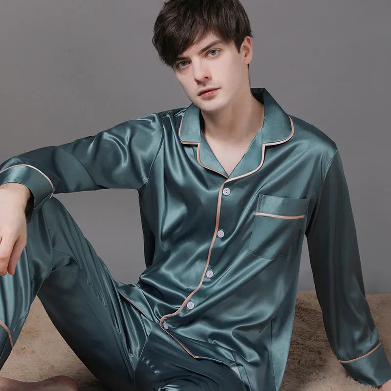 New Spring And Autumn Silk Couple Pajamas For Women EX-STOCK Canada