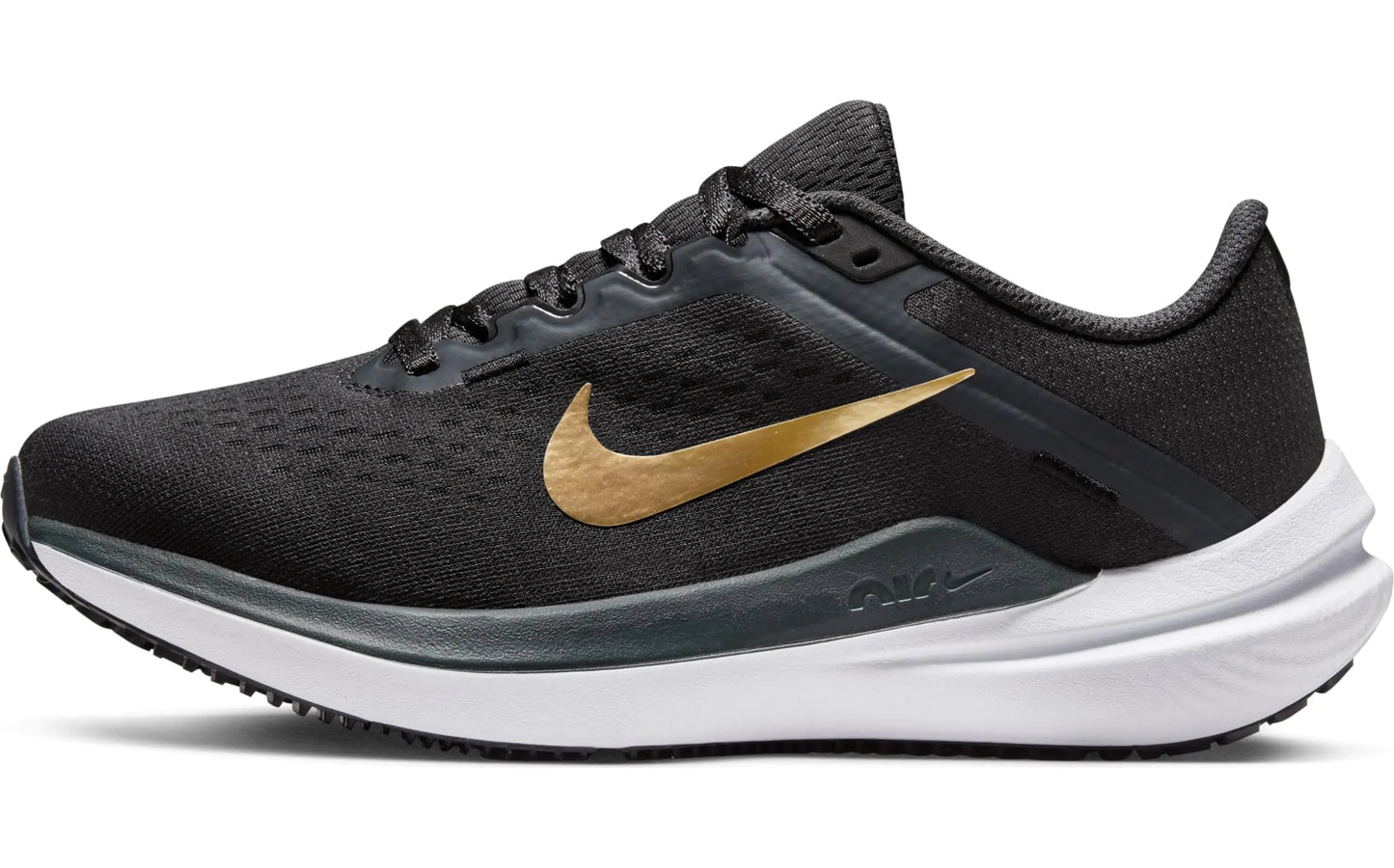 Nike Air Winflo 10 Women's Anthracite Gold Running Sneaker - Velora Luxury Fashion