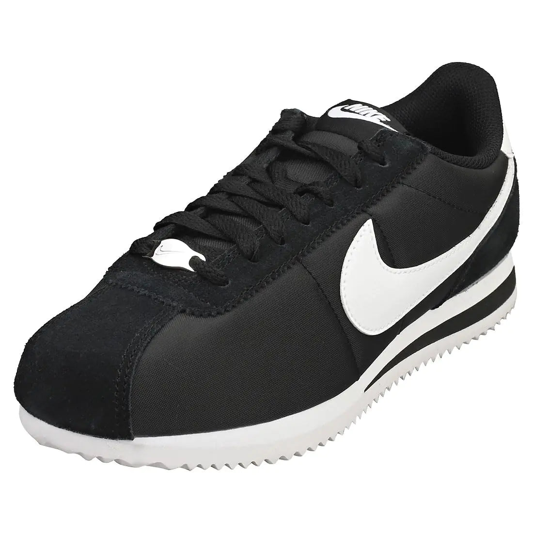 Nike Cortez TXT Womens Shoes Size- 6 Black/White - Velora Luxury Fashion