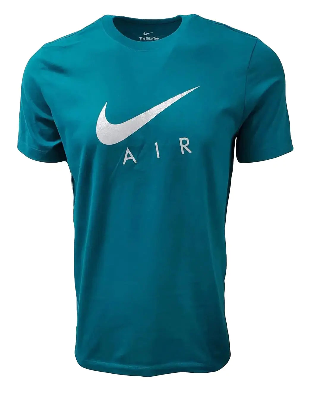 Nike Mens Air Swoosh Crewneck T Shirt (X-Large Teal Green/Silver) - Velora Luxury Fashion