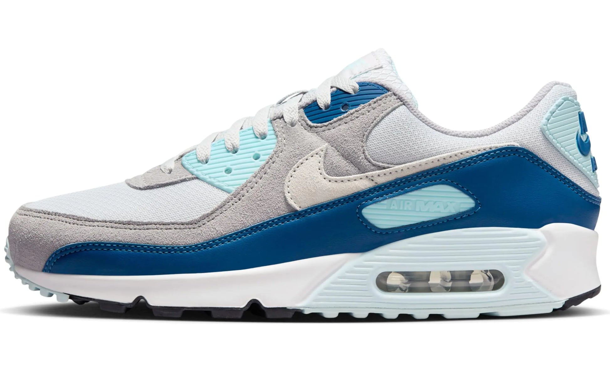 Nike Mens Low-Top Sneakers Pure Platinum White Glacier Blue 8 - Velora Luxury Fashion