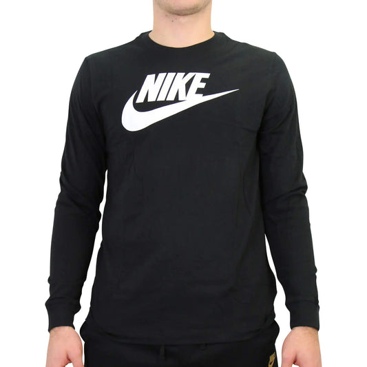 Nike Mens NSW Long Sleeve TEE ICON Futura T-Shirts CI6291-063 Size M - Velora Luxury Fashion