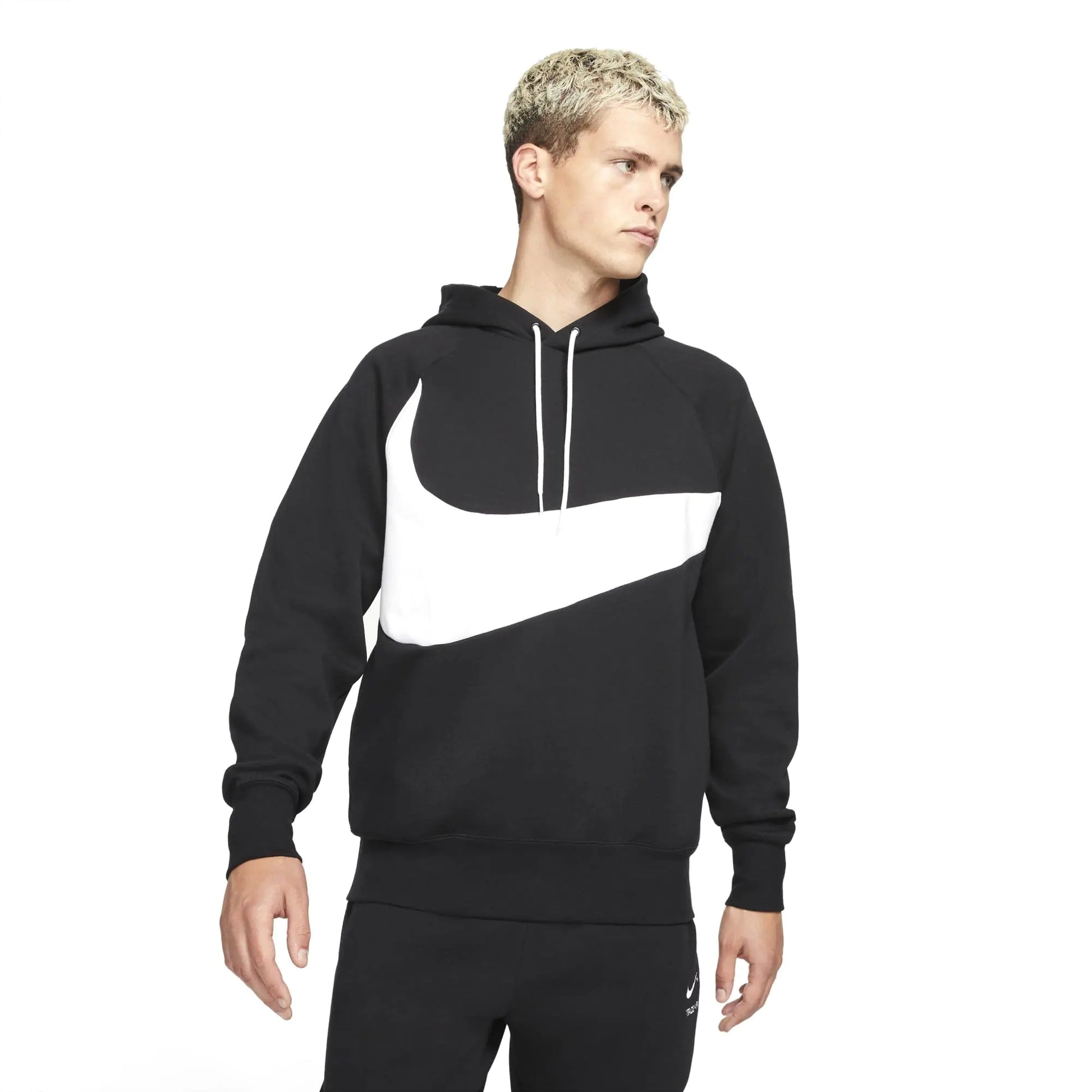 Nike Sportswear Tech Fleece Hoodie Black/White/White LG - Velora Luxury Fashion