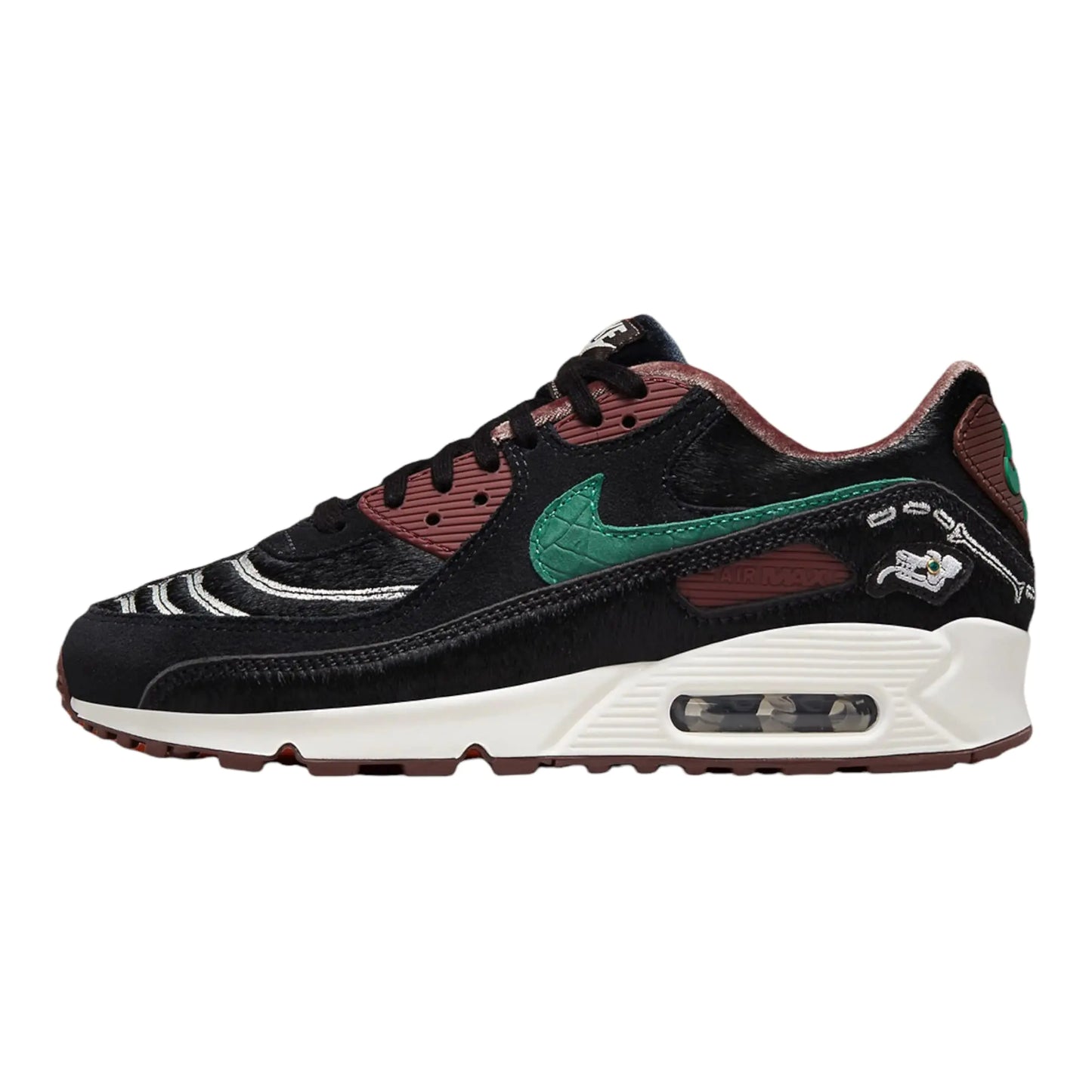 Nike Women Modern Black Green Noise Sail 8 - Velora Luxury Fashion