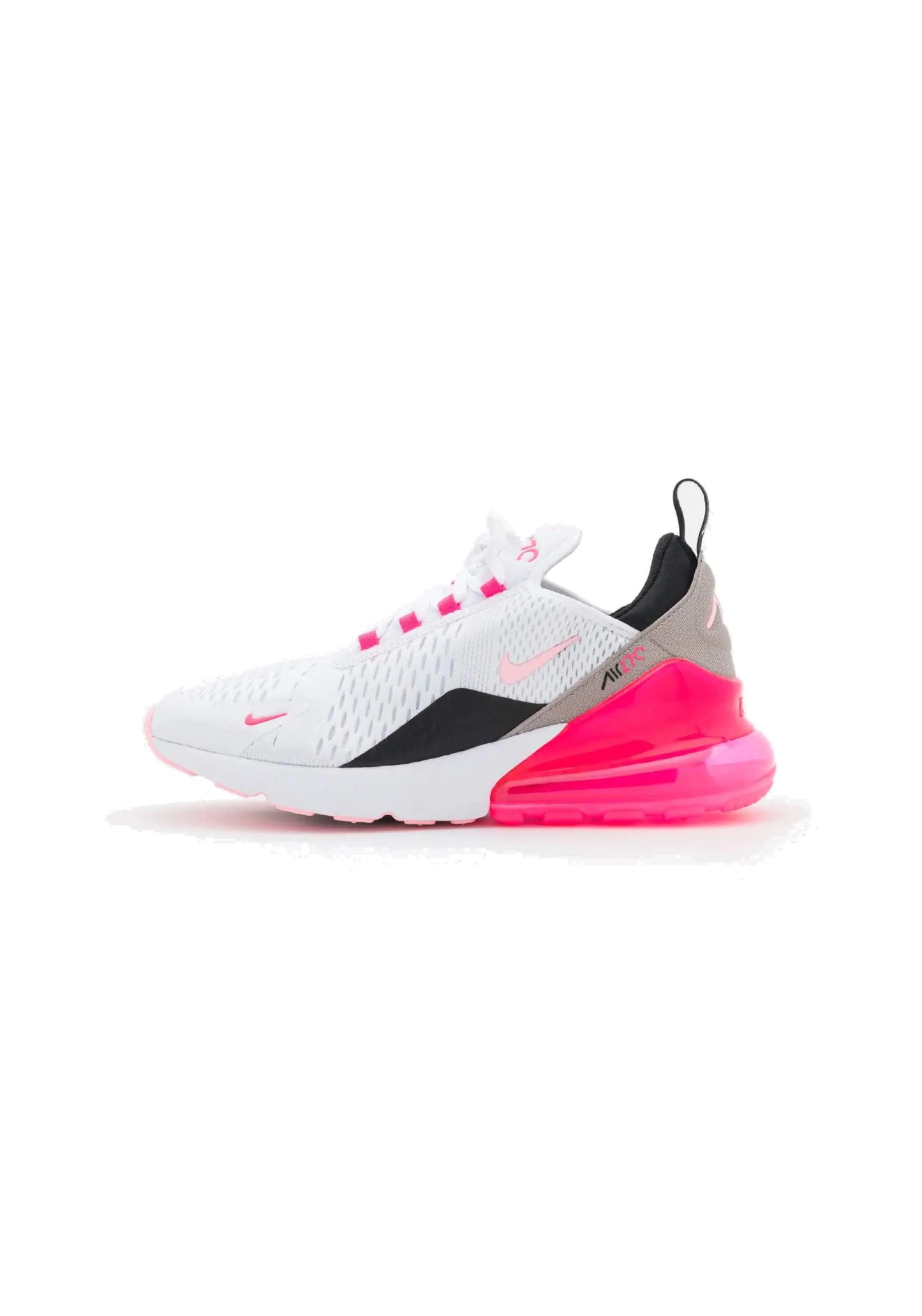 Nike Womens Air Max 270 Athletic Shoes White Arctic Punch Hyper Pink Black 7.5 US - Velora Luxury Fashion