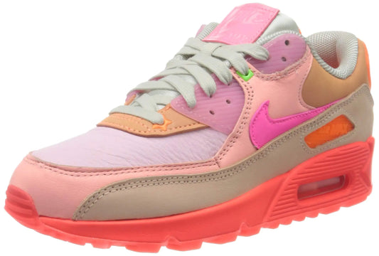 Nike Womens Air Max 90 Bright Crimson/Pure Platinum 12 - Velora Luxury Fashion