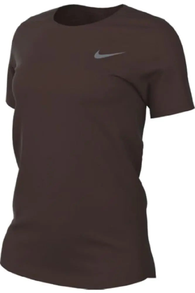 Nike Womens Legend Short Sleeve Crew T-Shirt (US Alpha Small Regular Regular Dark Cinder) - Velora Luxury Fashion