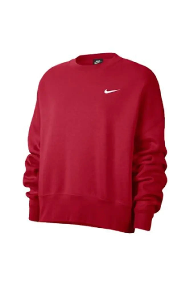 Nike Womens Team Fleece Sweatshirt Crew | Roomy & Loose Fit Relaxed Style (XX-Large Crimson) - Velora Luxury Fashion