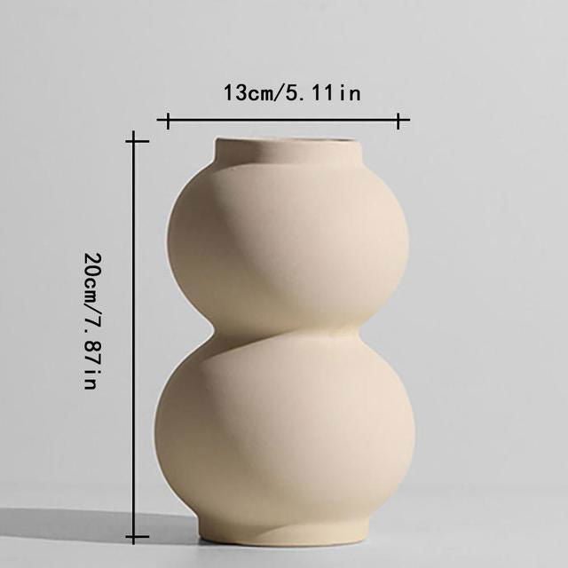 Nordic Ceramic Decorative Vase - Velora Luxury Fashion