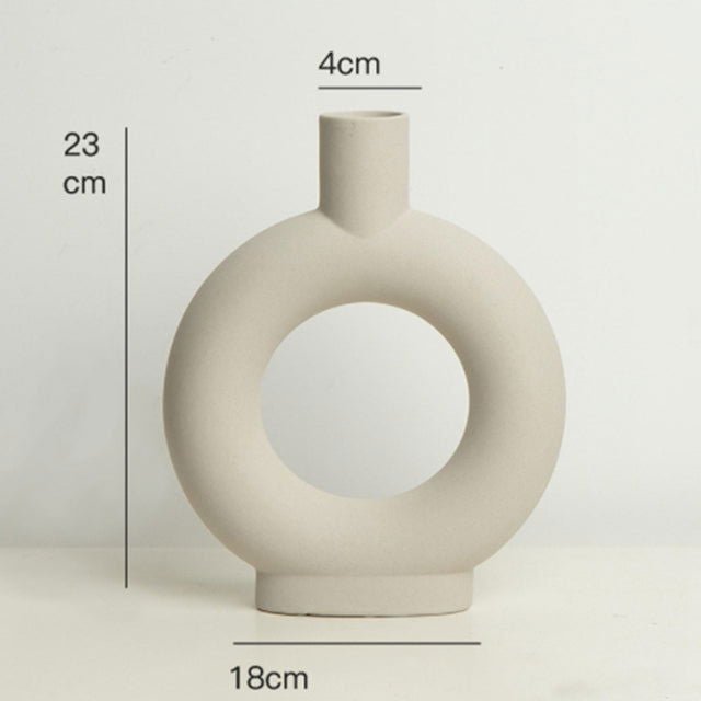 Nordic Ceramic Decorative Vase - Velora Luxury Fashion
