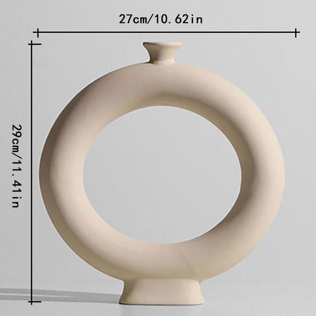 Nordic Ceramic Decorative Vase - Velora Luxury Fashion