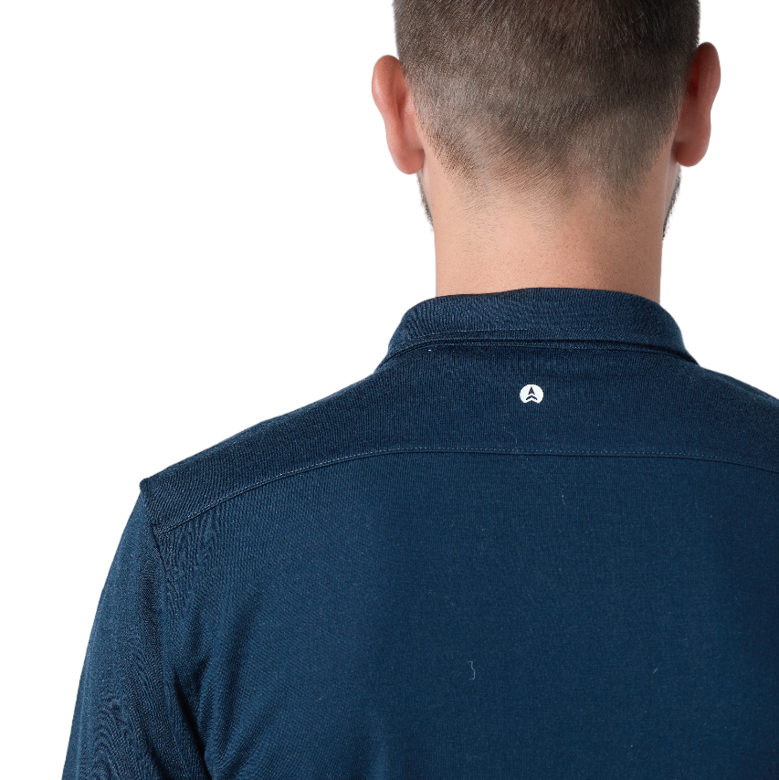 NorthWool Men's Merino Wool Shaket - Midweight Button Down Regular Fit (Navy) Woolove Apparel