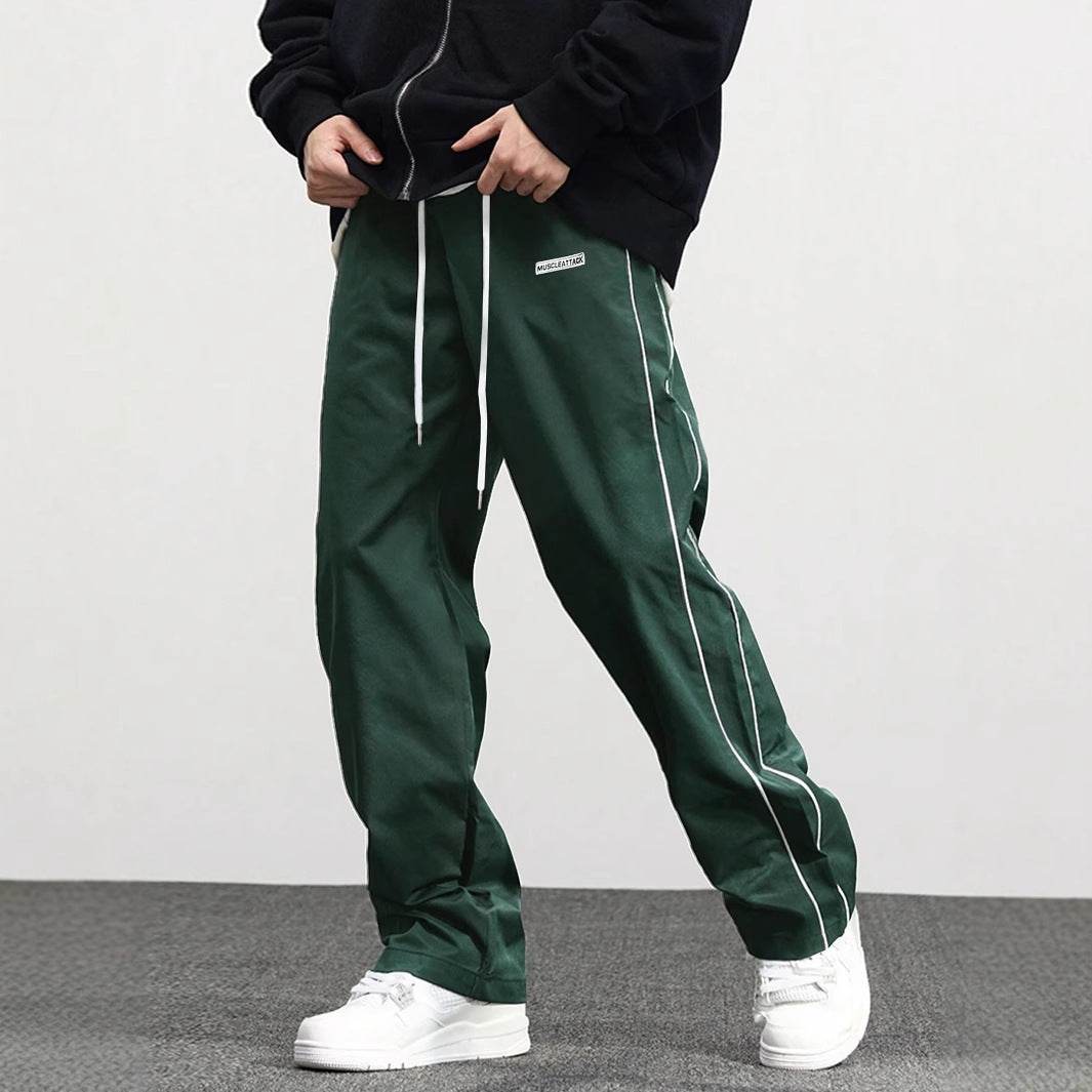 Men's Fashionable Retro Leisure Tappered Trousers Men's Loose Cargo Pants With Side Pockets Long Pants Trousers For Street Everyday Jogger Out - Velora