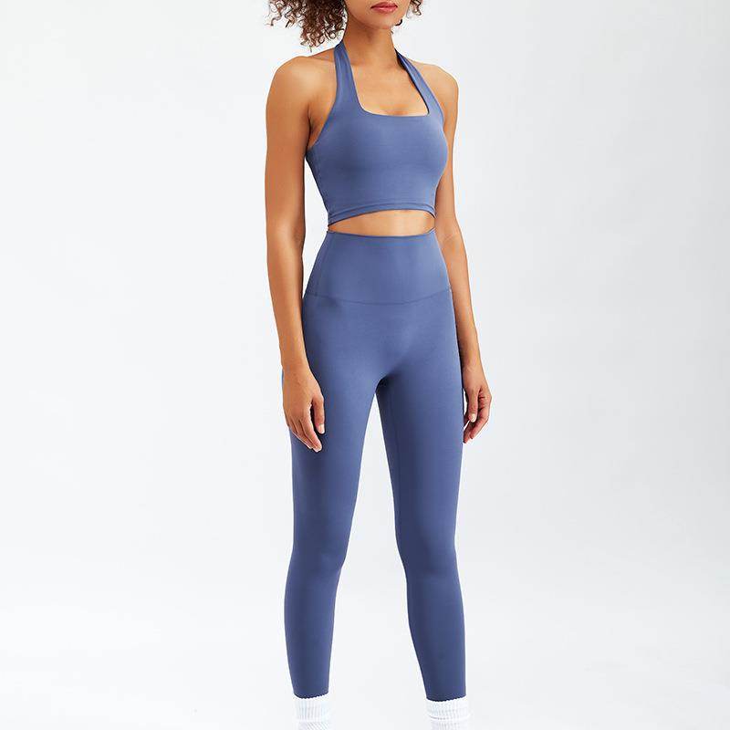 2pcs set Nude Feel Workout Outfit set Gym Clothes for women - Velora