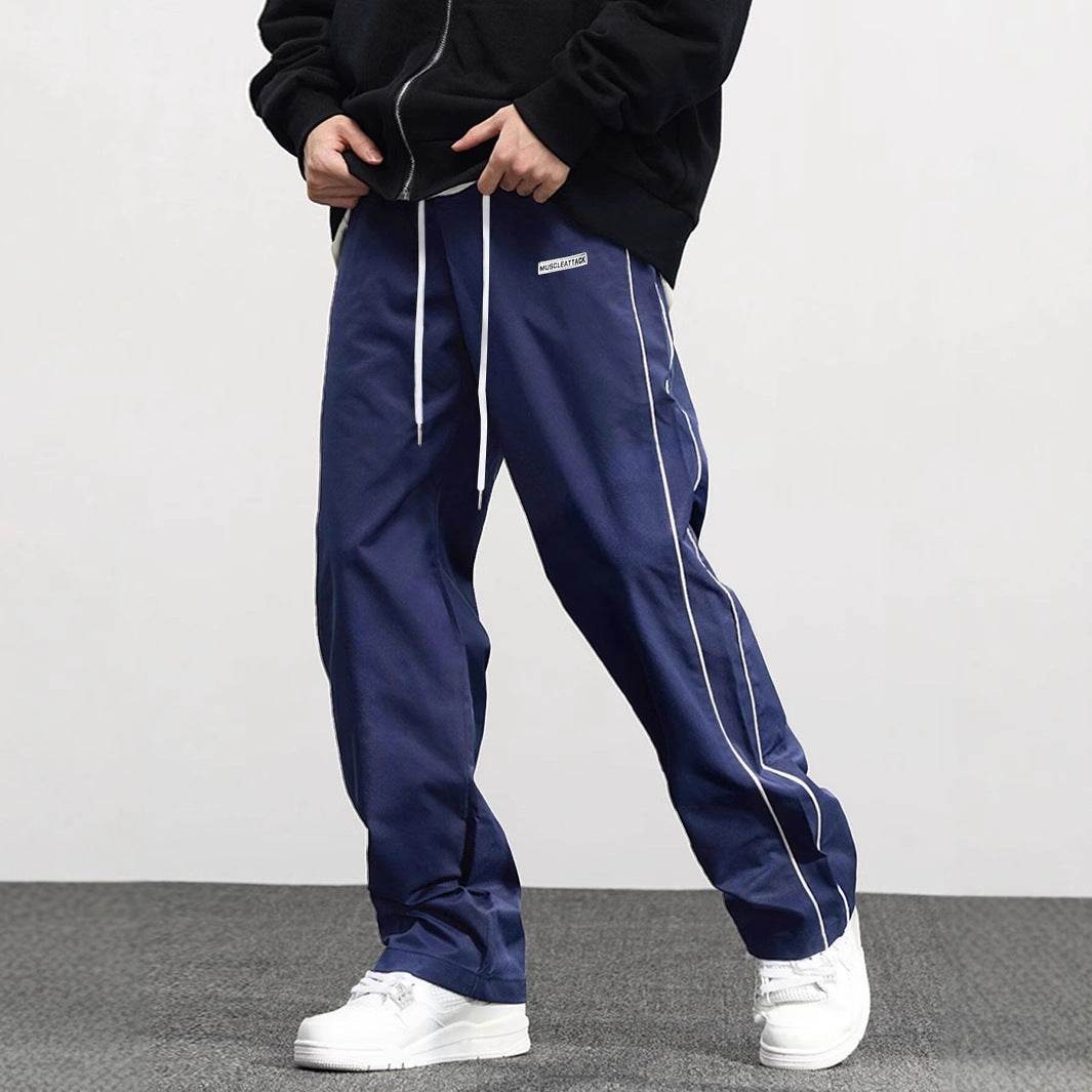 Men's Fashionable Retro Leisure Tappered Trousers Men's Loose Cargo Pants With Side Pockets Long Pants Trousers For Street Everyday Jogger Out - Velora