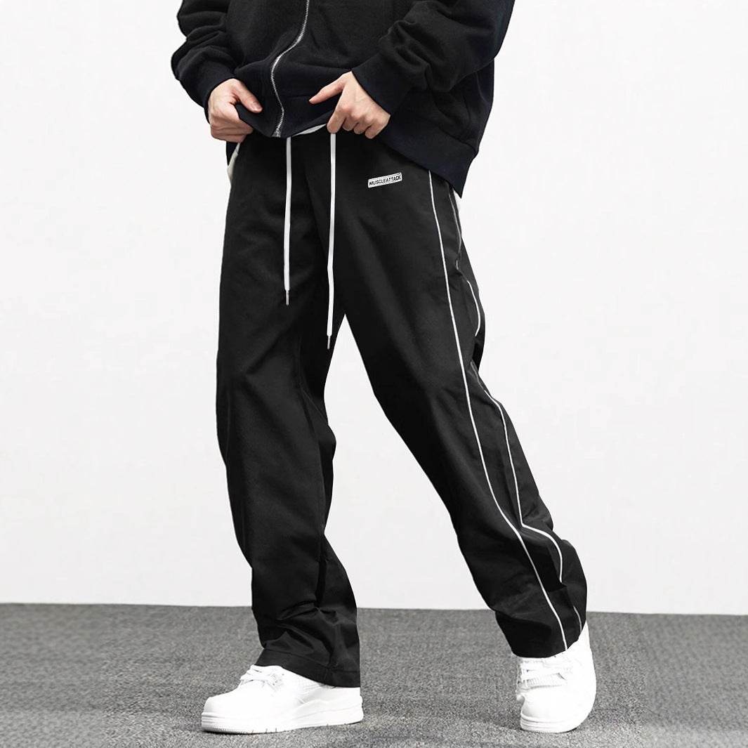 Men's Fashionable Retro Leisure Tappered Trousers Men's Loose Cargo Pants With Side Pockets Long Pants Trousers For Street Everyday Jogger Out - Velora