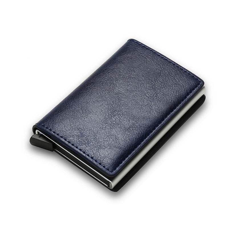 Credit Card Holder Smart Minimalist Wallet Pocket Men Women Slim Cardholder Bank Secure Creditcard Case - Velora