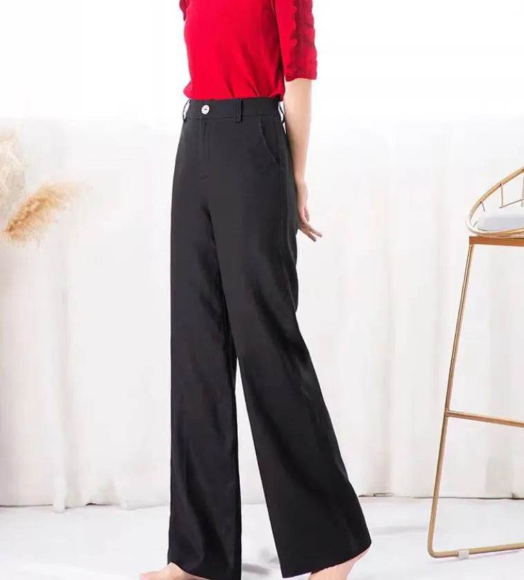 Fashion Summer Casual High waist plain trouser Pants For Women - Velora