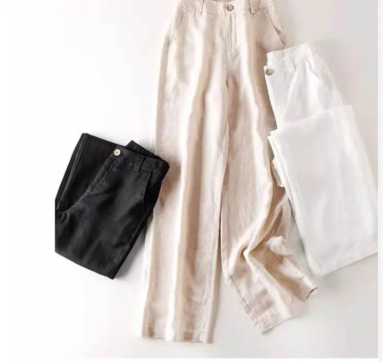Fashion Summer Casual High waist plain trouser Pants For Women - Velora